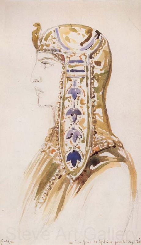 Gustave Moreau Sphinx Headdress for a Masked Ball
